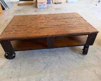 industrial cart coffee table