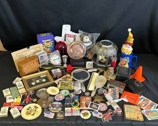 Vintage Collectibles Keychains, Pins, More