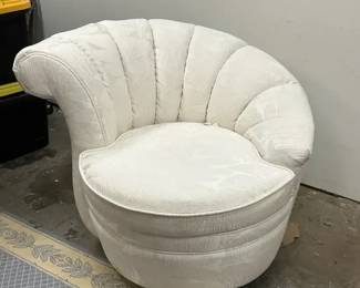 Art Deco Revival Nautilus Swivel Chair