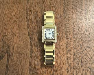 Cartier Tank Franaise 18k Watch