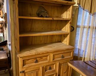 solid pine hutch