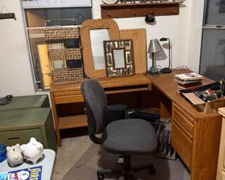 corner desk and office furniture