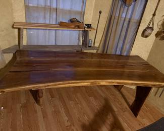 solid hand crafted dining table