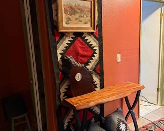 Rustic Runner , Solid wood couch table, Western Art