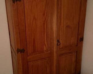Solid wood pine Armoire