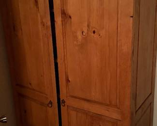 rustic pine armoire