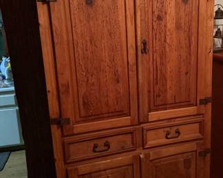 Solid wood armoire
