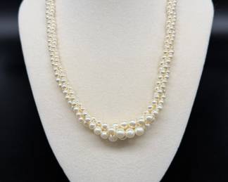 Braided Pearl Necklace