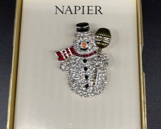Napier Snowman Pin