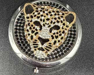 Leopard Vintage Compact Mirror