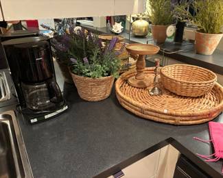 Woven Tray, Coffee Maker