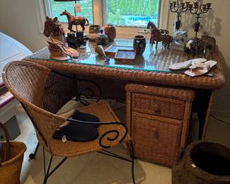 Wicker Desk