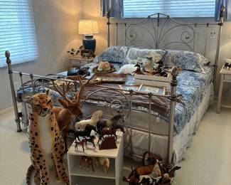 Stuffed Cheetah, Shoes, Horse Figurines