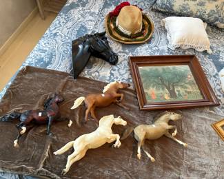 Horse Figurines, Framed Art