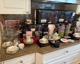 Decorative Plates, Ceramic Pitchers, Glass Pitcher, Silverware, Cookbooks