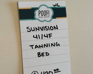 Sunvision 41/4F Tanning Bed