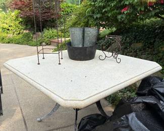 Outdoor Table, Plant Stands