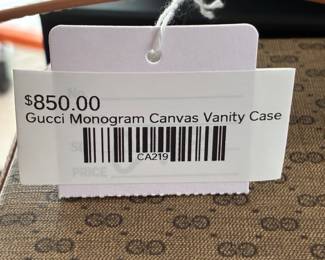 Gucci Monogram Canvas Vanity Case