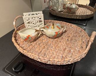 Woven Tray, Napkin Holder