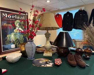 Shoes, Decorative Vases, Table Lamps