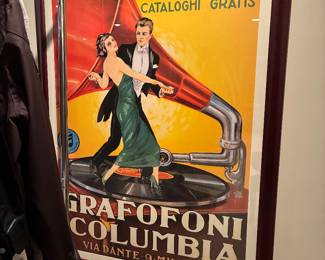 Grafofoni Columbia Poster