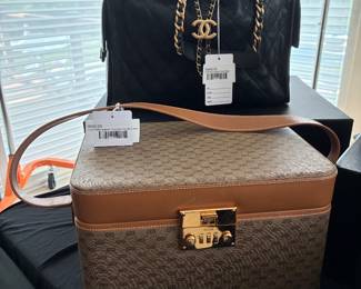 Gucci Monogram Canvas Vanity Case, Chanel Quilted Hobo Bag