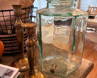 Candle Holders, Drink Dispenser