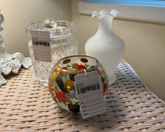 Waterford Biscuit Barrel, Mackenzie Childs Rose Bowl