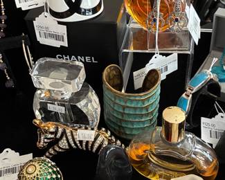 Chanel White Resin Cuff, Perfumes