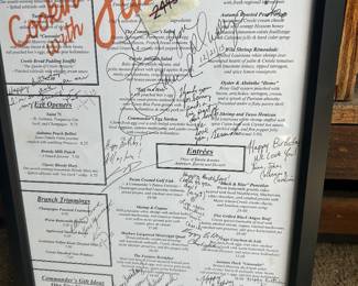 Autographed Jazz brunch from Commander's Palace chef