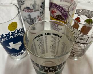 Collection horse race mint Julio cups, from 1980s