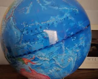 12 Illuminated Rotating World Globe
