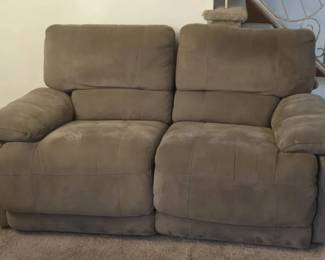 Brown Reclining Sofa