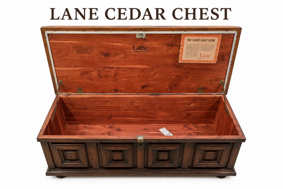This was filled with linens and lace wedding trousseau with collection of clothing, linens, accessories, and personal items assembled by bride-to-be in preparation for her wedding and married life. Stored in a hope chest or in this case a cedar trunk, it represents a transition into a new household.