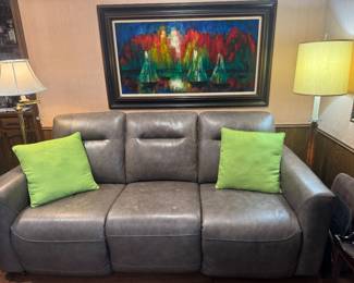 Leather sofa