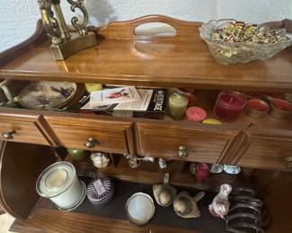 One area opened drawers to see treasures that await