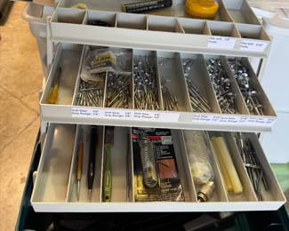 Storage case for nuts and bolts nails and screws
