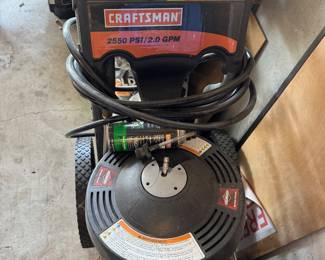 a Craftsman 2550 PSI / 2.0 GPM gas pressure washer