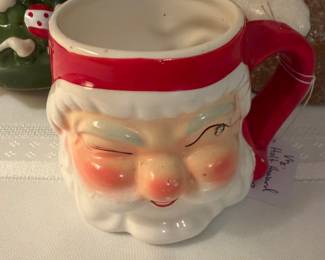 Holt Howard Winking Santa Mug