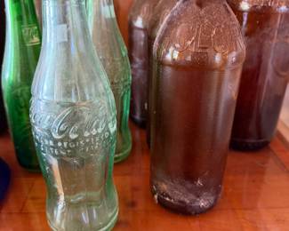 Vintage Coca Cola (Anderson SC), 7UP, NeHi, Ginger Ale, and Clorox Bottles