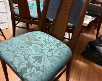 closeup of chairs that go with table