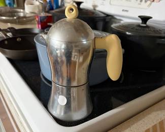 Guzzini Lola Moka pot, ultra rare, etsy has for $221.