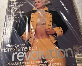 first edition "George" magazine with LBJ interview w/ BobWallace