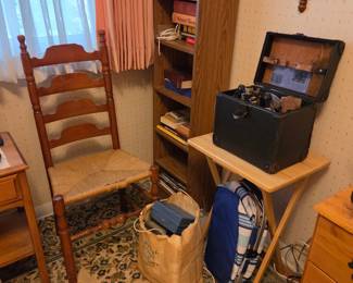 Chair $20, Bookcase $20
