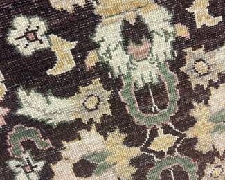 WOOL HAND KNOTTED RUNNER, PURCHASED AT ABC CARPET & HOME ~ $400 ~ L 119, W 30