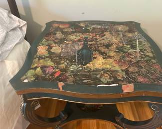 DECOUPAGE END TABLE ~ $30