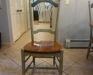 CUSTOM HAND PAINTED EDDY WEST DINING CHAIR ~