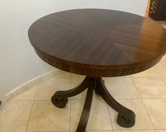 OCCASIONAL ROUND TABLE ~ $150 ~ DIAMETER 29, H 28 1/4,