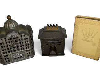 Vintage Metal Coin Banks