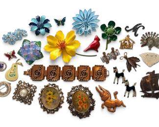 Staffordshire More Vintage Brooches and Pins